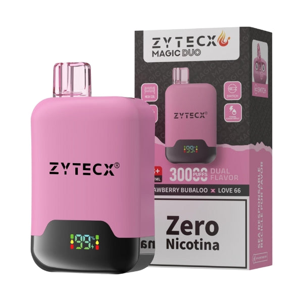 Vaper Desechable Zytecx Doble sabor 30.000 Puff Strawberry Bubaloo y Love 66