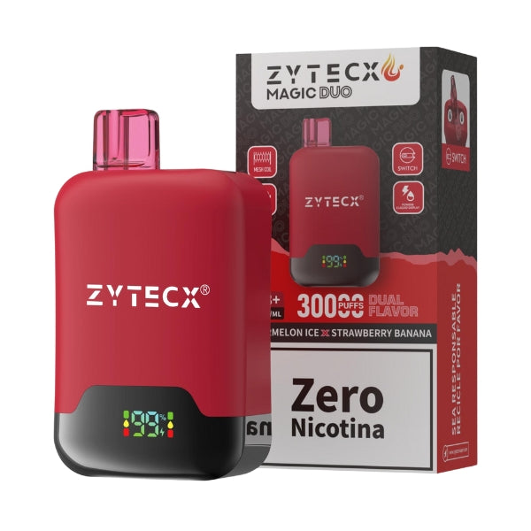 Vaper Desechable Zytecx Doble sabor 30.000 Puff Watermelon Ice y Strawberry Banana