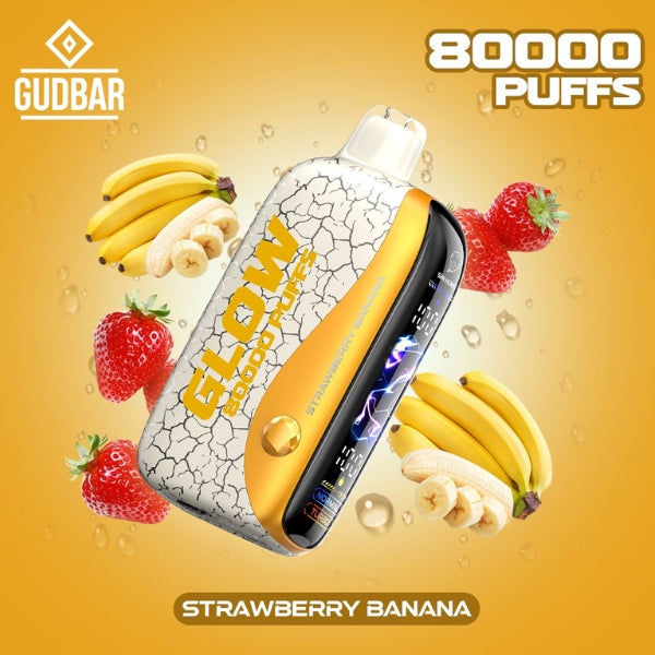 GudBar Glow 80000 Puffs – Strawberry Banana