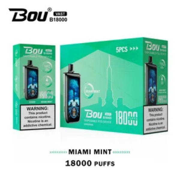 Bou VAST B1800 Miami Mints 0% Nic.
