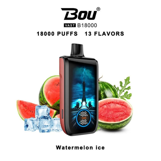Bou VAST B1800 Watermelon ice 0% Nic.