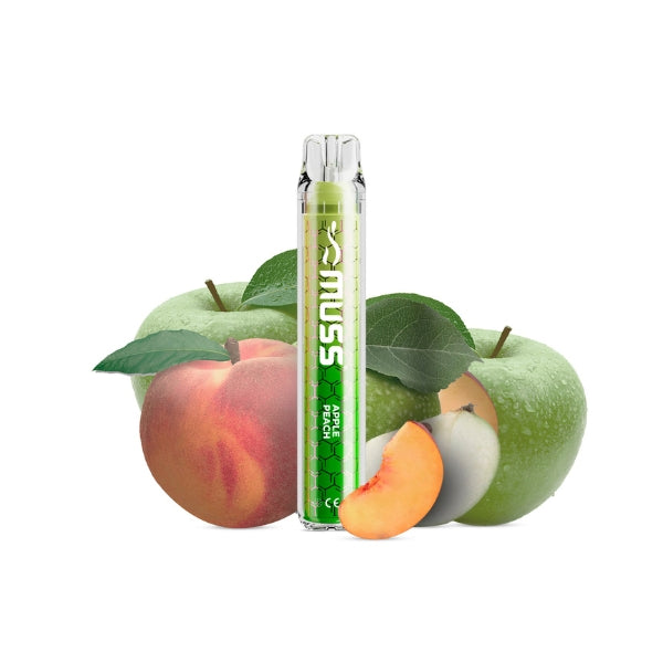 Comprar Vaper Desechable Muss Crystal 800 Puffs Sabor
Apple Peach con nicotina