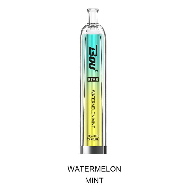 Vaper Desechable Bou Star 600 Puffs Watermelon Mint Vaper Stock Vaper Desechable Bou Star 600 Puffs Watermelon Mint Vaper Stock