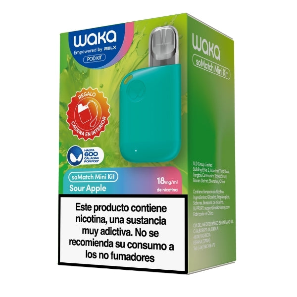Waka Vape SoMatch Mini Kit Sour Apple 600 Puff 18mg