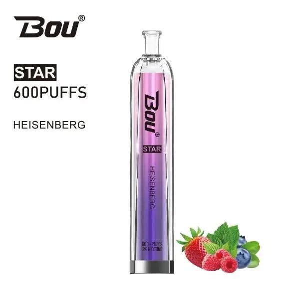 Comprar Vaper Desechable Bou Star 600 puffs Heisenberg con nicotina