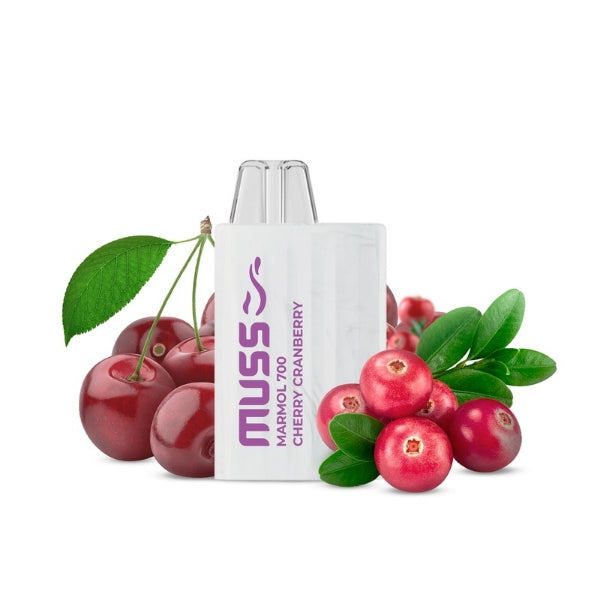 Vaper Desechable Muss Marmol 700 Puffs Cherry Cranberry sin nicotina