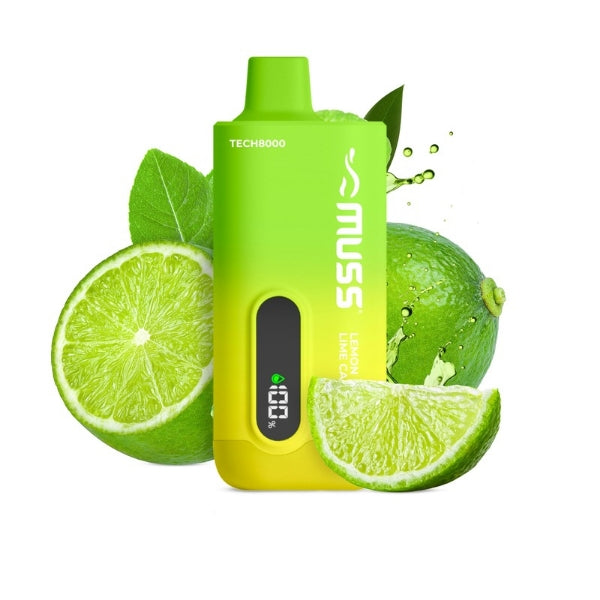 Vaper Desechable Muss Tech 8000 Puff Lemon Lime Calipo sin nicotina