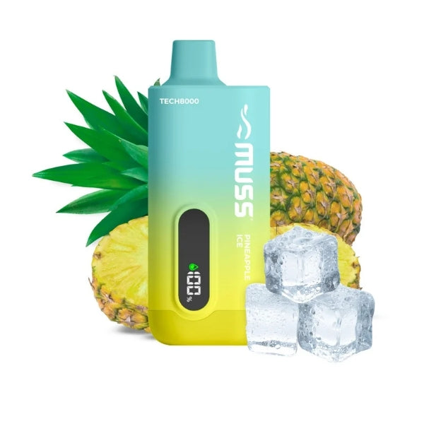 Comprar Vaper desechable Muss Tech 8000 Puffs  Pineapple Ice sin nicotina