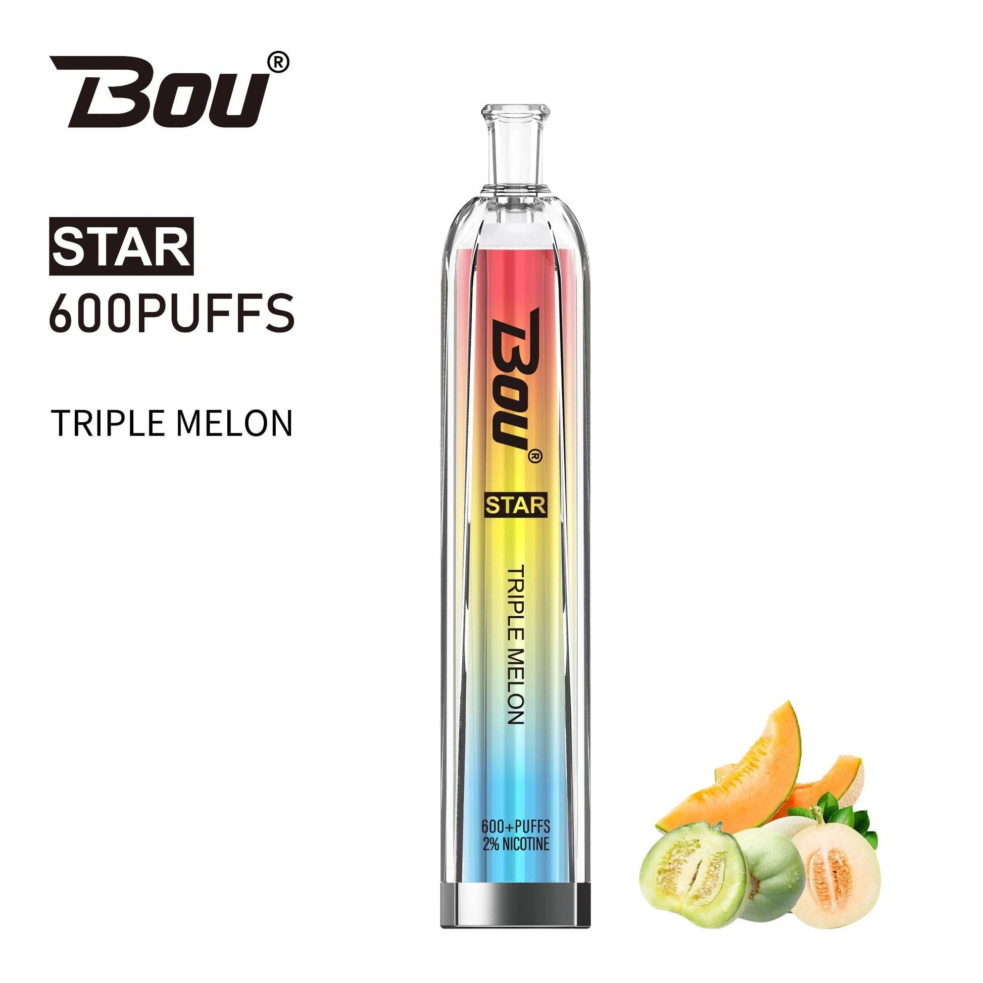 Comprar Vaper Desechable Bou Star Triple Melón