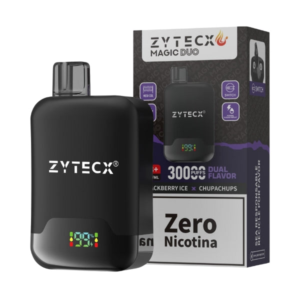 Vaper Desechable Zytecx Doble sabor 30.000 Puff Blackberry Ice y Chupachups