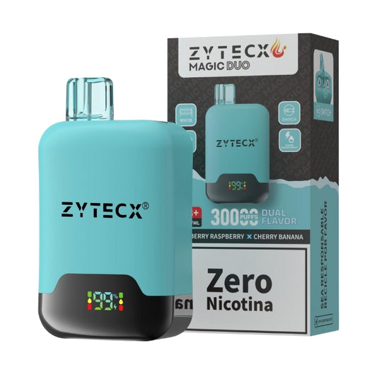 Vaper Desechable Zytecx Doble sabor 30.000 Puff Blueberry Raspberry y Cherry Banana