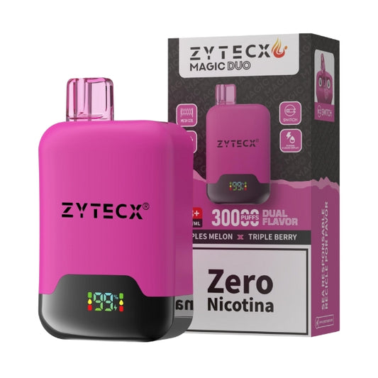 Vaper Desechable Zytecx Doble sabor 30.000 Puff Triple Melon y Triple Berry