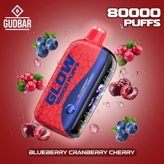 GudBar Glow 80000 Puffs – Blueberry Cranberry Cherry