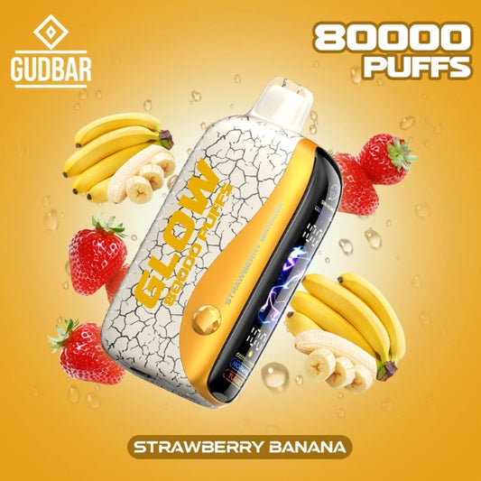GudBar Glow 80000 Puffs – Strawberry Banana