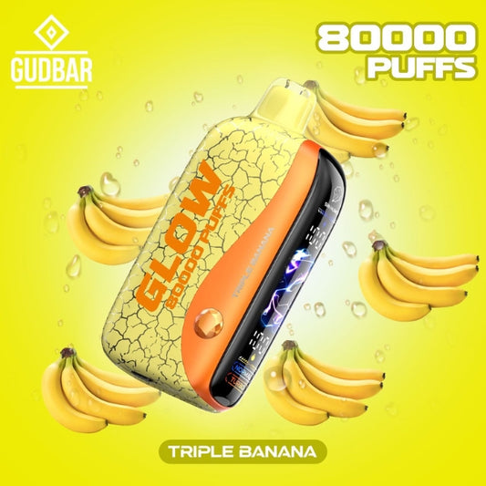 GudBar Glow 80000 Puffs – Triple Banana