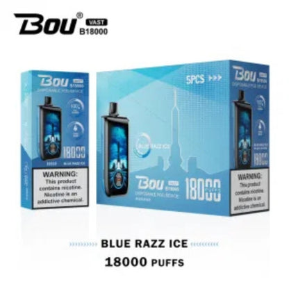 Bou Vast 18K Puff Blue Razz Ice