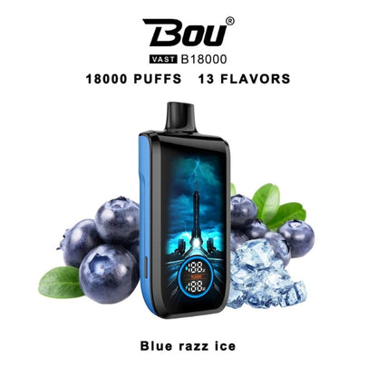 Bou Vast 18K Puff Blue Razz Ice