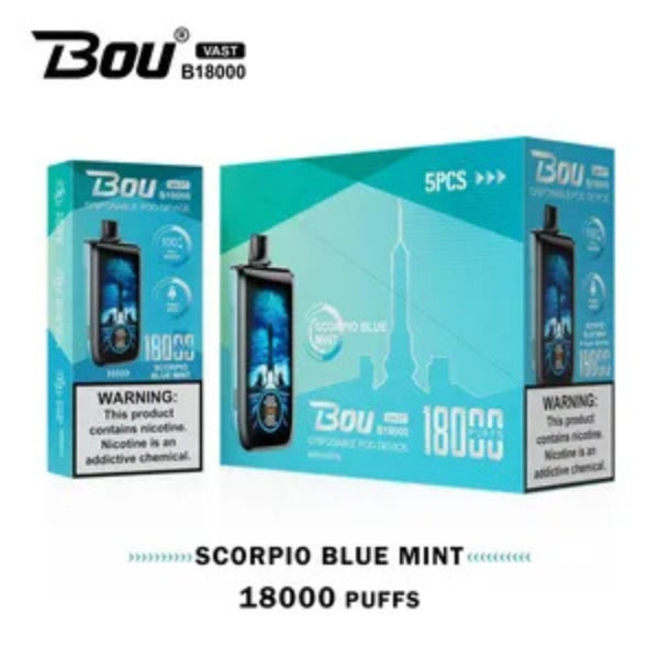 Comprar  Caja Vaper Bou VAST B1800 Scorpion Blue Mint