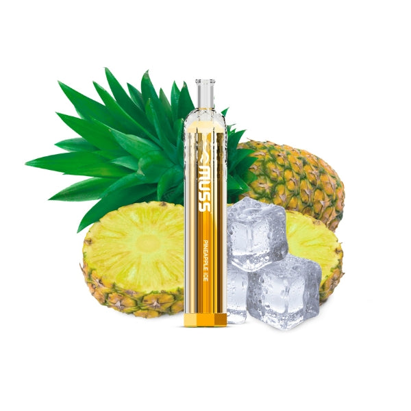 Comprar Vaper Desechable Muss Crystal 800 Puffs Sabor Pineapple ice con nicotina