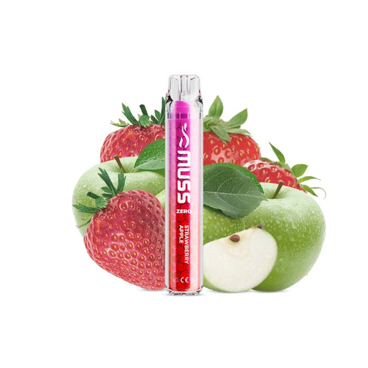 Comprar Vaper Desechable Muss Crystal 800 Puffs Sabor Strawberry Apple Sin Nicotina