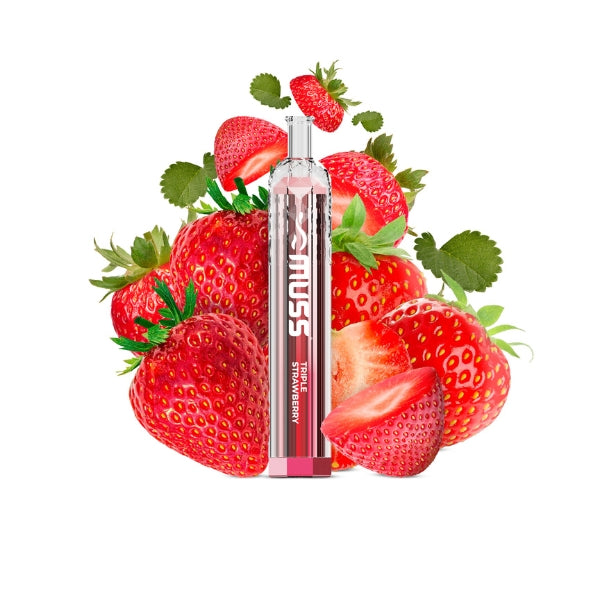 Comprar Vaper Desechable Muss Crystal 800 Puffs Sabor Triple Strawberry con nicotina