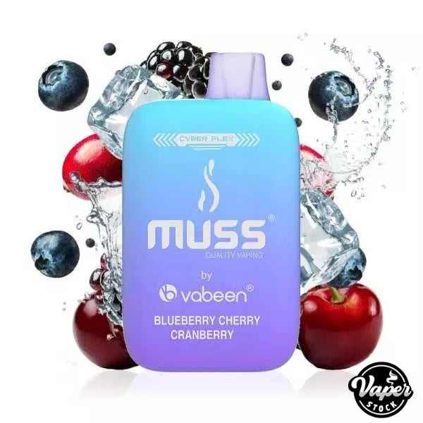 Comprar Vaper Desechable Muss Cyber Flex Blueberry Cherry Cranberry 25000 Puffs