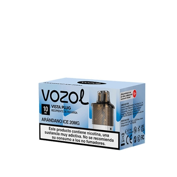 Vozol Vista Plug 10.000 Puff Arándano Azul Helado Capsula