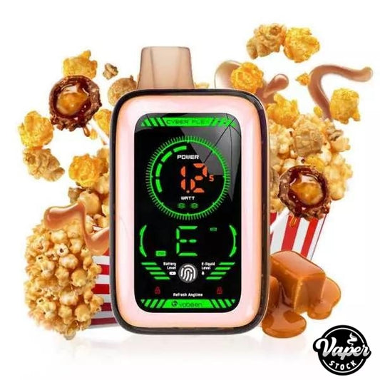 Comprar Vaper Desechable Muss Cyber Flex Caramel Popcorn 25000 Puffs Frontal