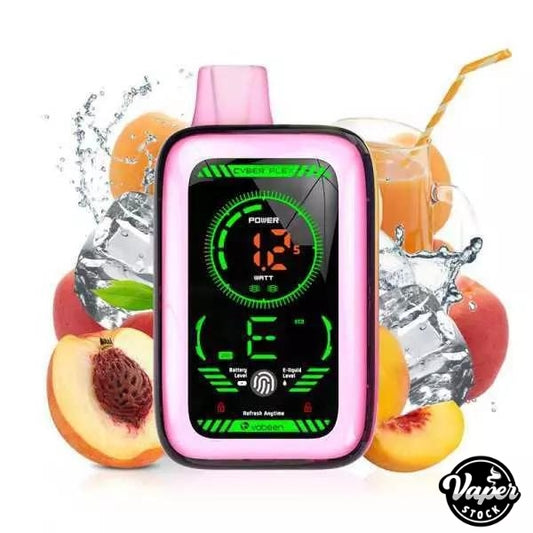 Comprar Vaper Desechable Muss Cyber Flex Juicy Peach Ice 25000 Puffs Frontal