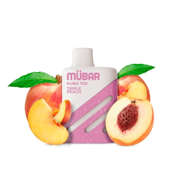 Comprar-vaper-desechable-mubar-kuba-700-triple-peach-sin-nicotina