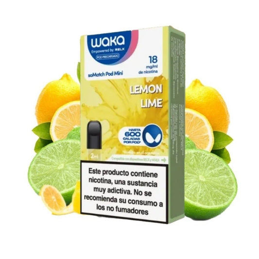 Waka Vaper SoMatch Mini Capsulas Lemon Lime 18mg