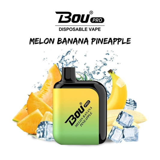 Comprar Vaper Desechable Bou Pro 7000 Puffs Melon Pineapple Banana sin nicotina