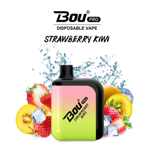 Comprar Vaper Desechable Bou Pro 7000 Puffs Strawberry Kiwiv sin nicotina