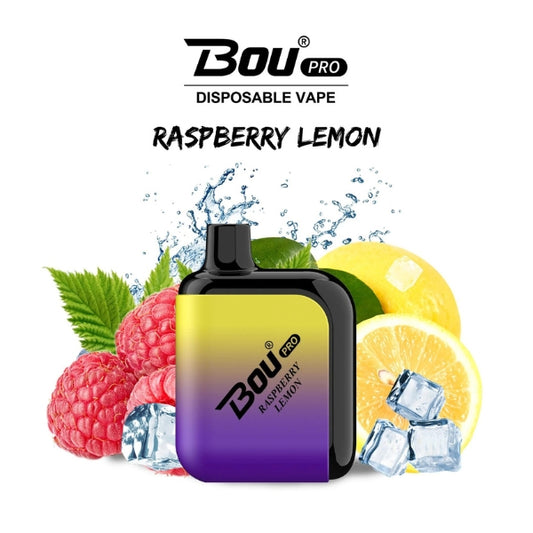 Comprar Vaper desechable Bou Pro 7000 Puffs Raspberry Lemon sin nicotina