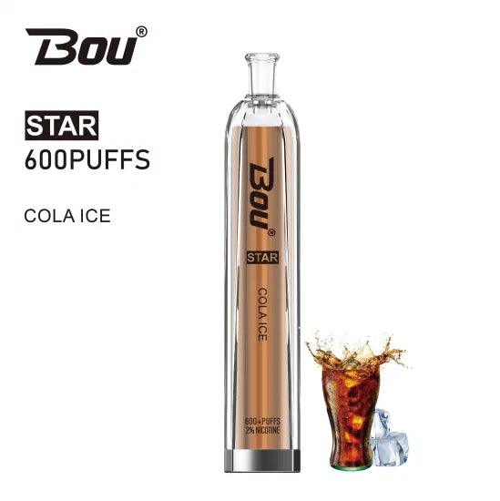 Comprar Vaper desechable Bou Star 600 Puffs Cola Ice con nicotina