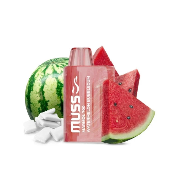 Comprar Vaper desechable Muss Marmol 700 Puffs Watermelon Bubblebum con nicotina