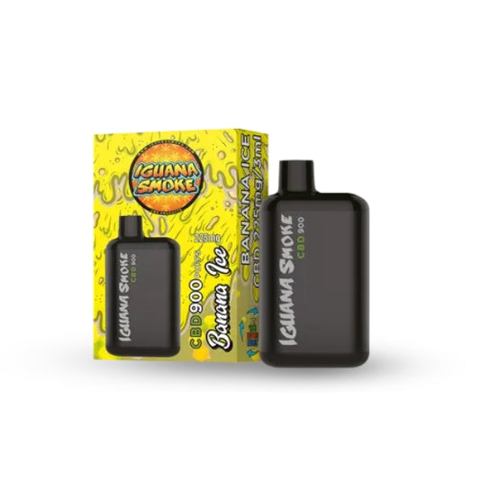 Comprar Vaper Desechable CBD Banana Ice Pocket CBD 900 puffs by Iguana Smoke