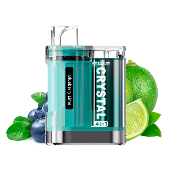  Vaper Desechable SKE Cristal 4 en 1  Blueberry Lime 2400 Puffs 