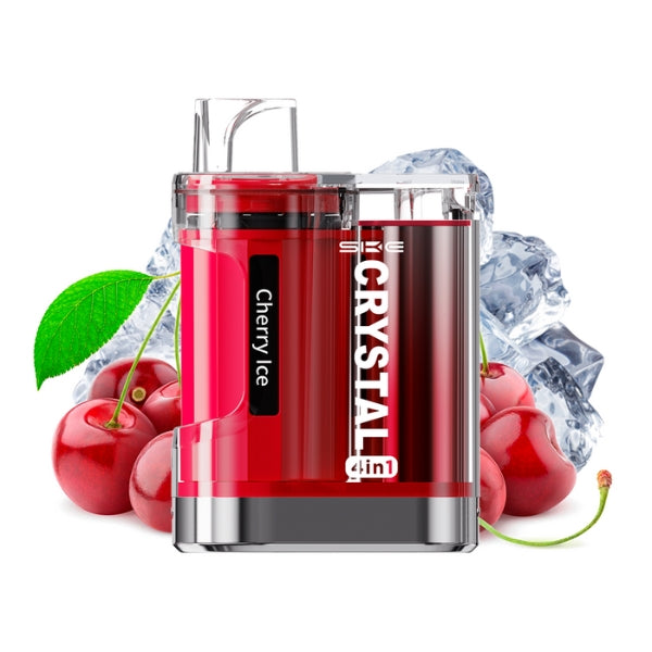  Vaper Desechable SKE Cristal 4 en 1  Cherry Ice 2400 Puffs 