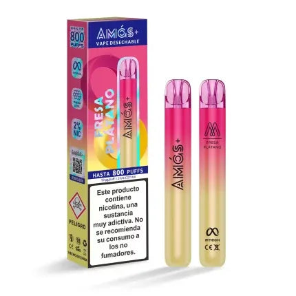 comprar-vaper-desechable-amas-800-puff-Fresa-PLATANO