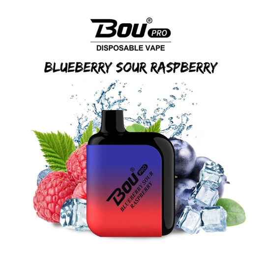 comprar vaper desechable Bou Pro 7000 Puff Blueberry Sour Raspberry sin nicotina