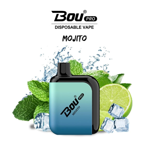 comprar vaper desechable Bou Pro 7000 Puffs Mojito sin nicotina
